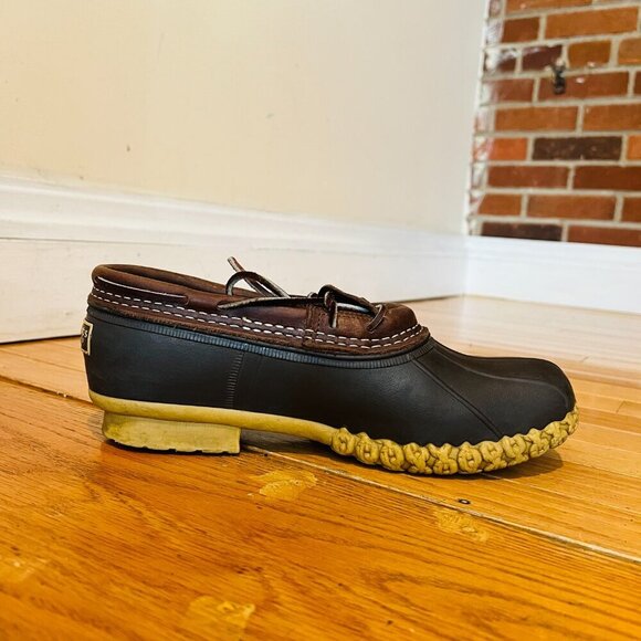 Vintage LL Bean Men's Bean Boots, Rubber Mocs Size 8 - Picture 2 of 13